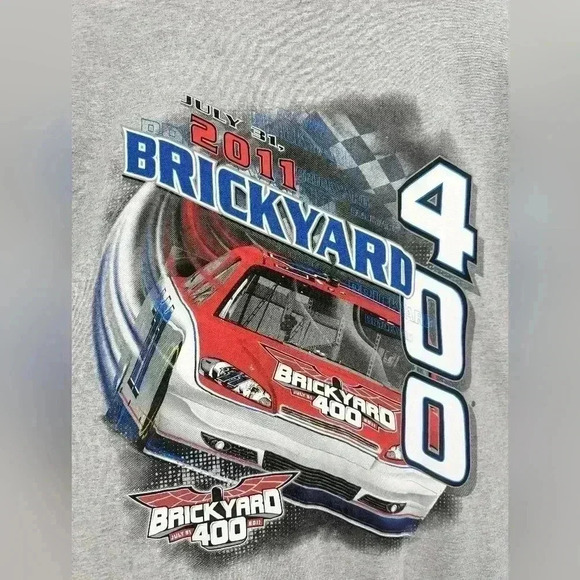 Vintage 2011 BRICKYARD 400 SHIRT MENS NASCAR SHIRT SPEEDWAY 2x - Picture 7 of 8